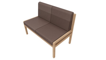 Banquette Noé 2 places sans accoudoirs
